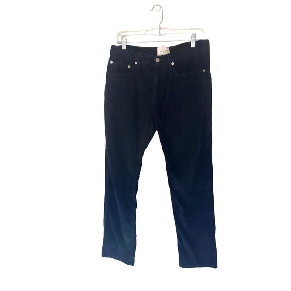 Sandro Men's  Navy Droit Cotton Button Fly Corduroy Straight Leg Pants Size 33 - Picture 1 of 13